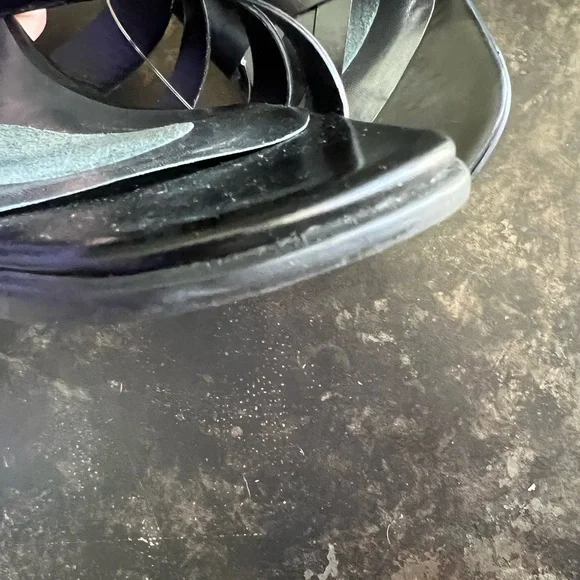 Stuart Weitzman Black Strappy Mule size 10 for Summer - Picture 2 of 7